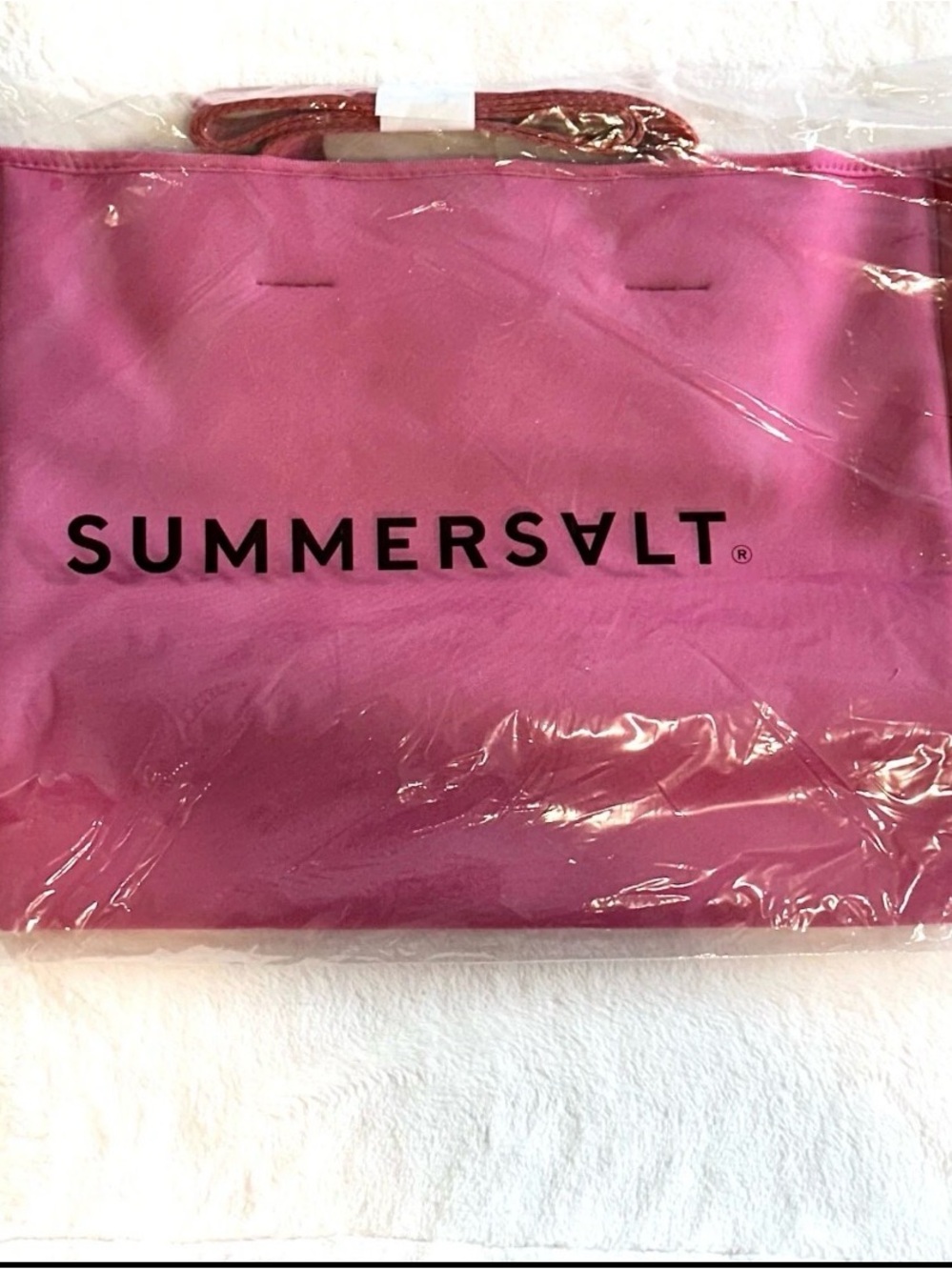 summersalt Hot Pink and Red Tote